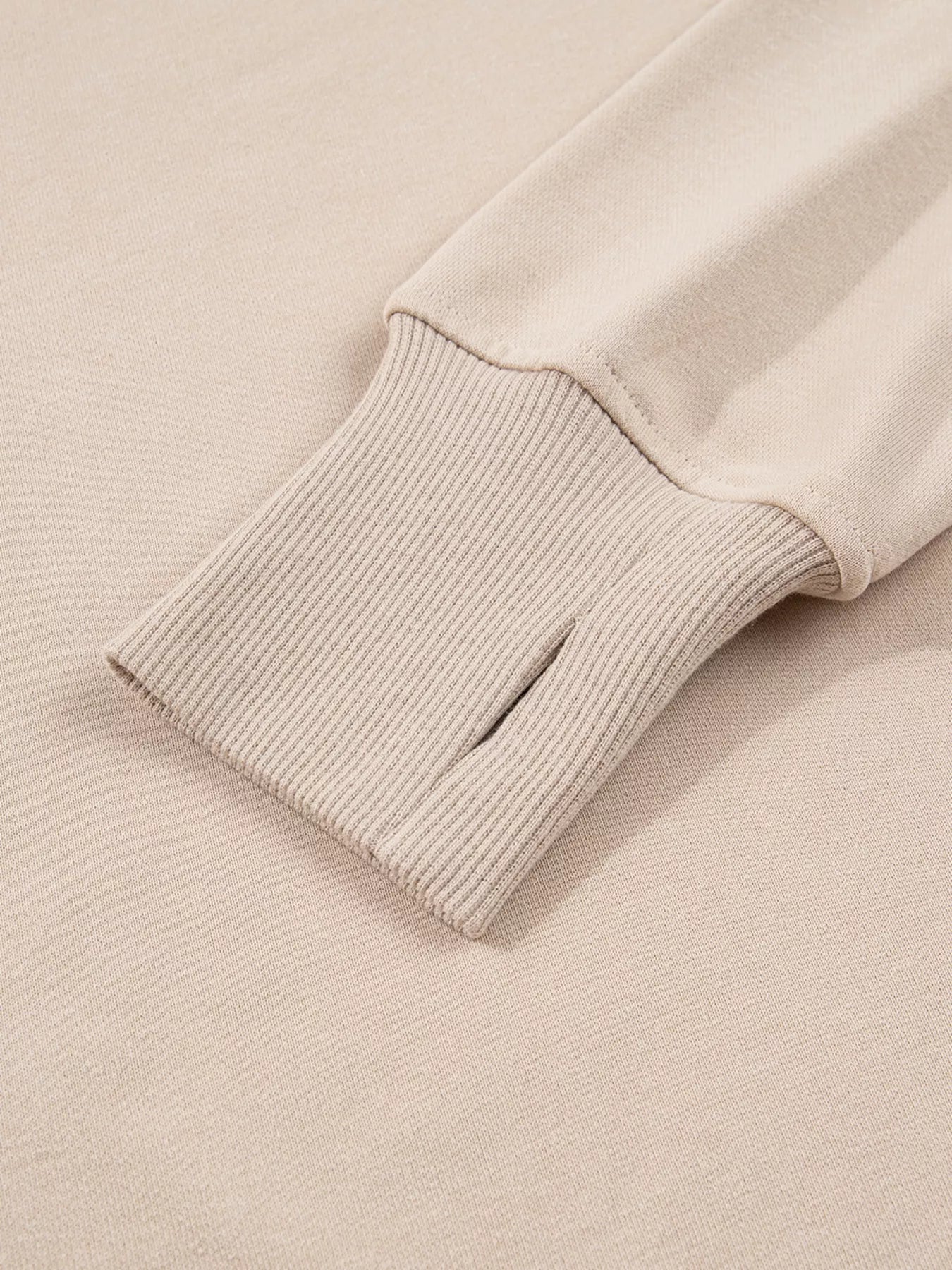 Oversized Slit Sweatshirt & Ribbed Leggings Set