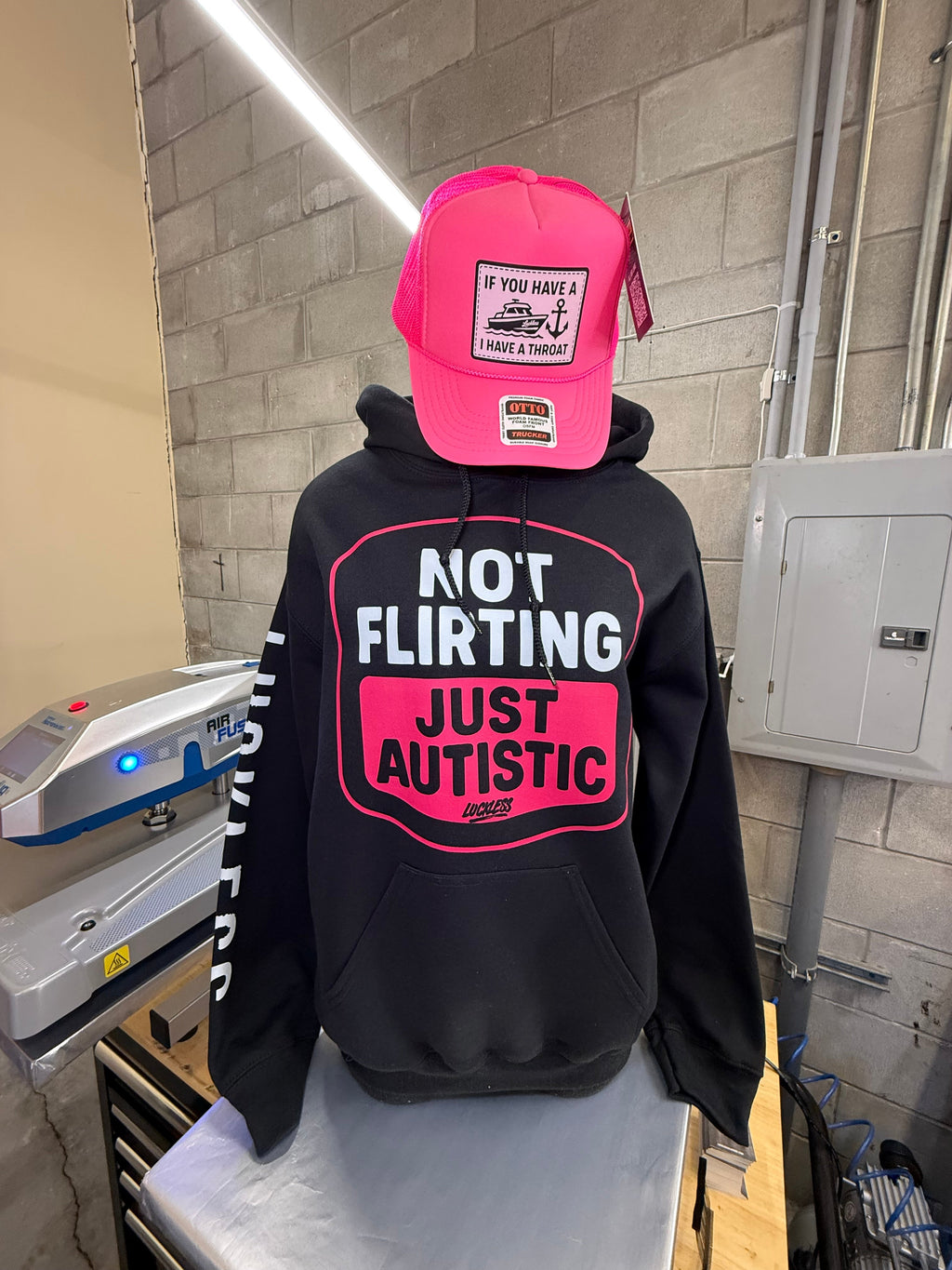 Not Flirting Just Autistic Hoodie