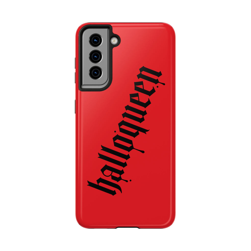 Halloqueen Gothic Red Phone Case — Samsung Galaxy S21–S25