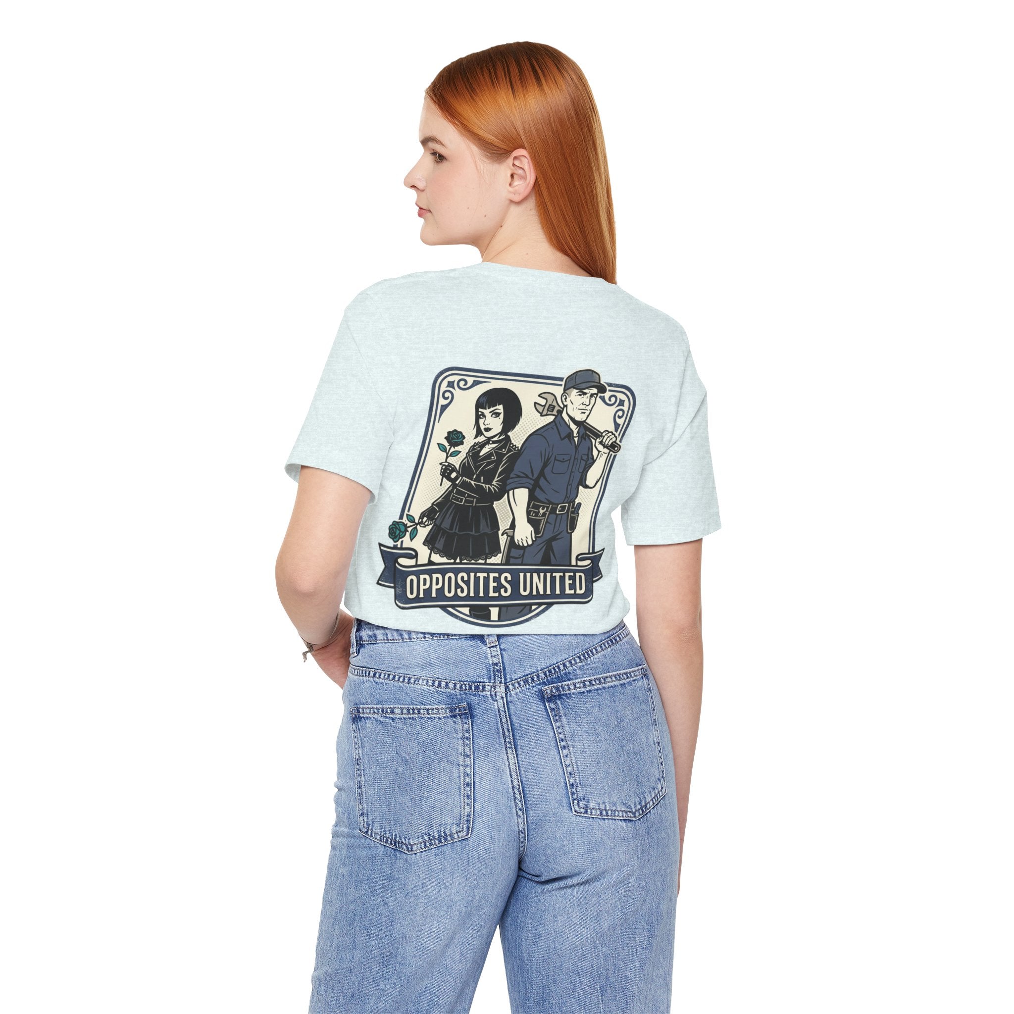 Opposites United Graphic Tee — Blue Collar Wife Life