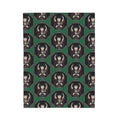 Gothic Doll Velveteen Throw Blanket