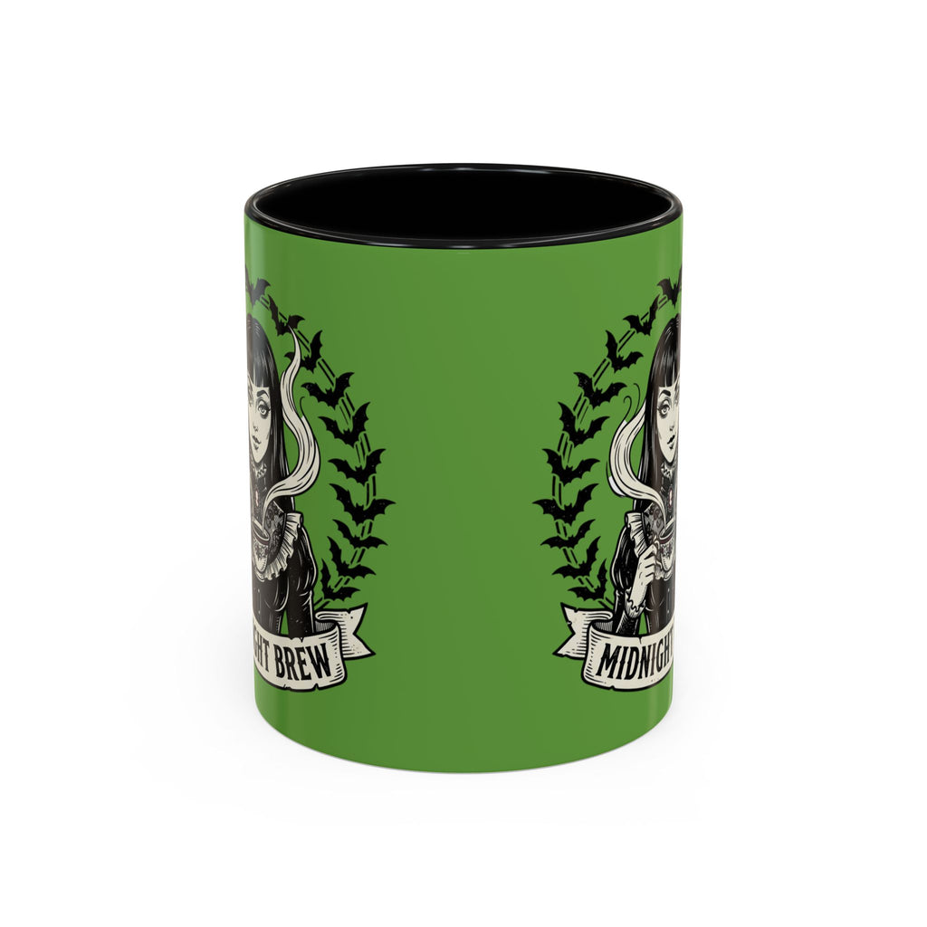 Midnight Brew Witchy Coffee Mug — Gothic Bat Design 11oz