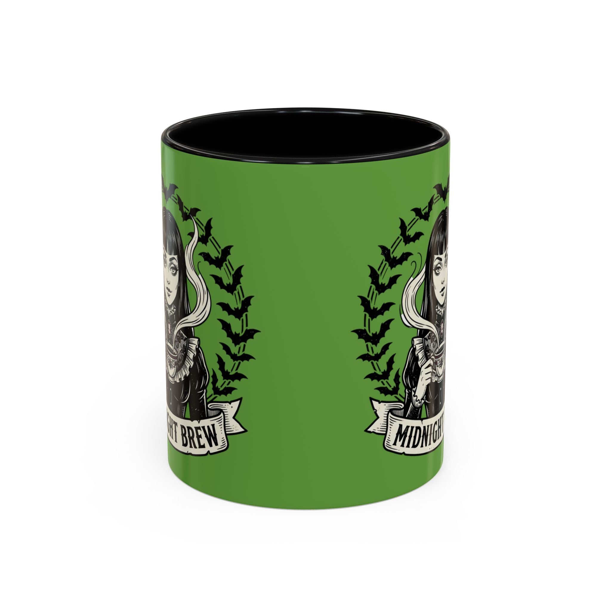 Midnight Brew Witchy Coffee Mug — Gothic Bat Design 11oz