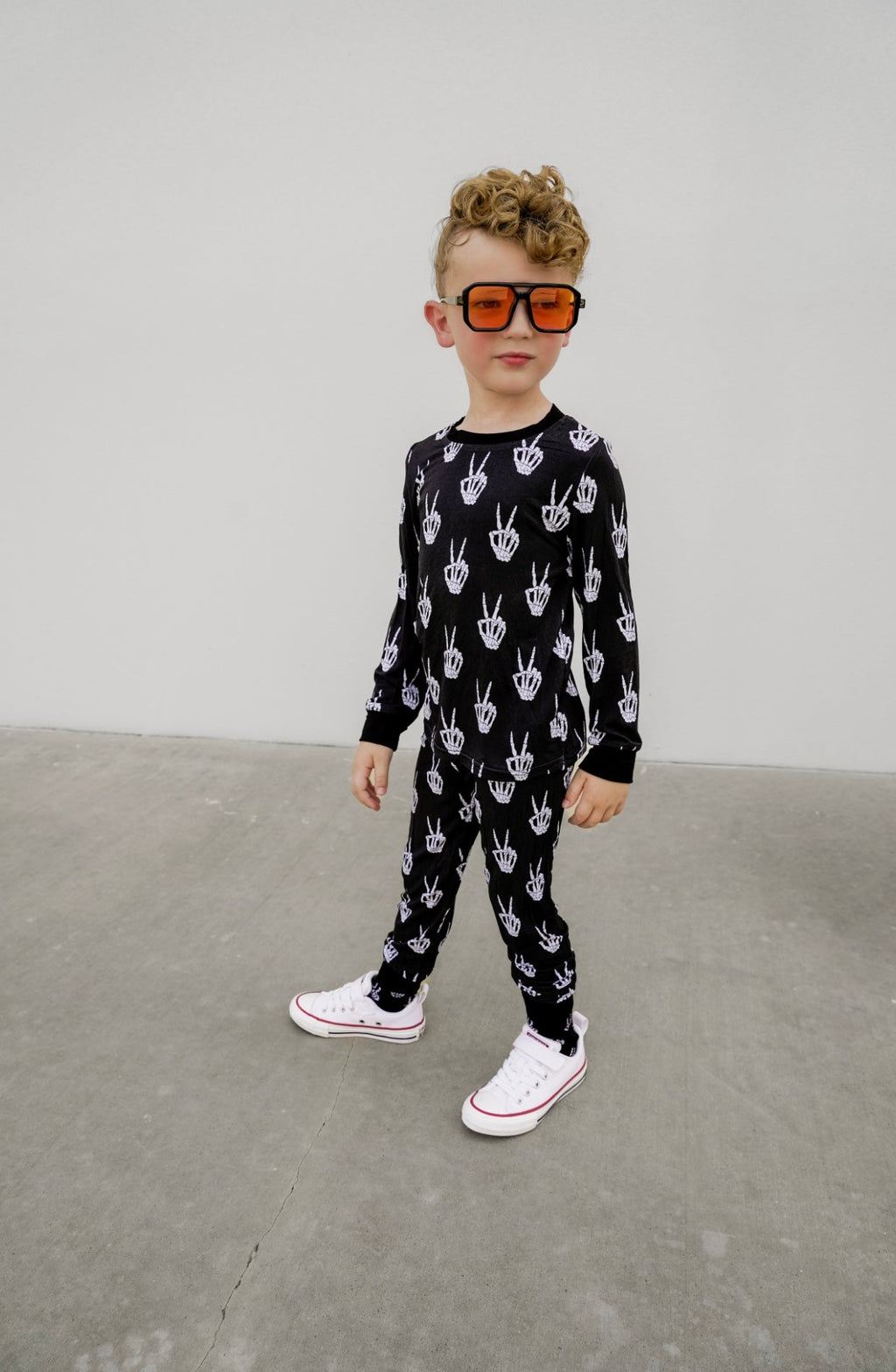 Peace Skelly Bamboo Pajamas