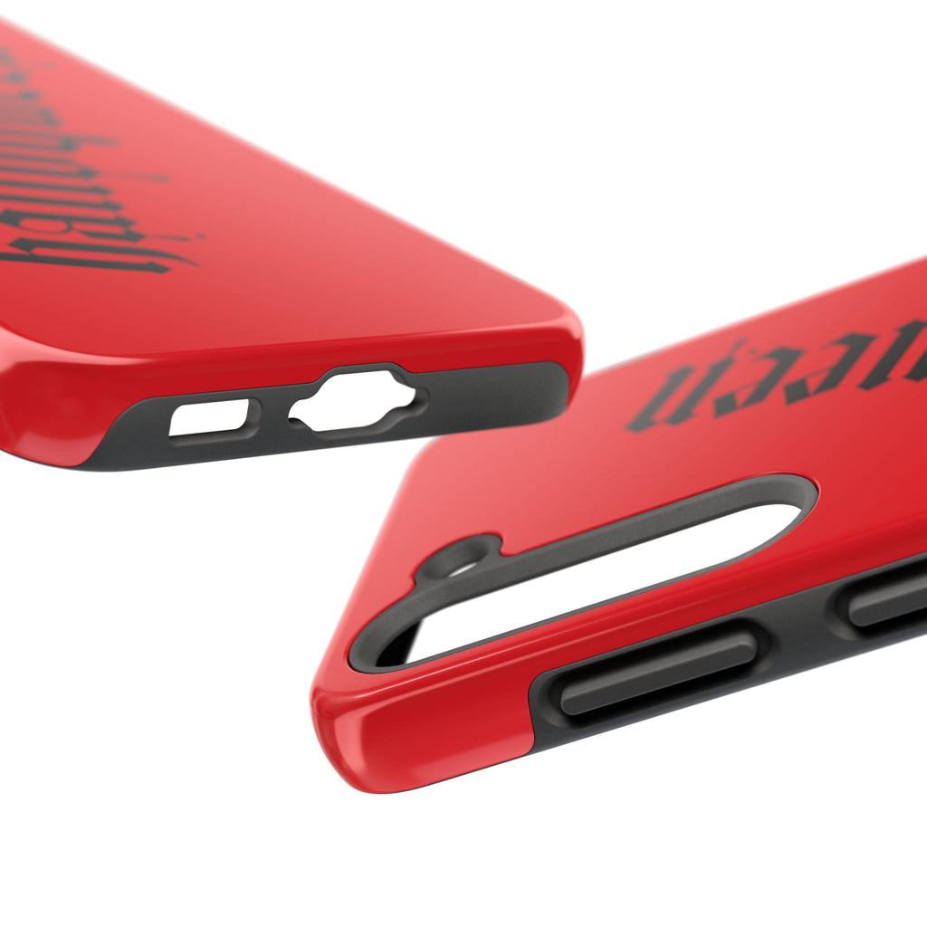 Halloqueen Gothic Red Phone Case — Samsung Galaxy S21–S25