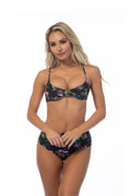 Bloom Babe Black Floral Bikini 2 Piece