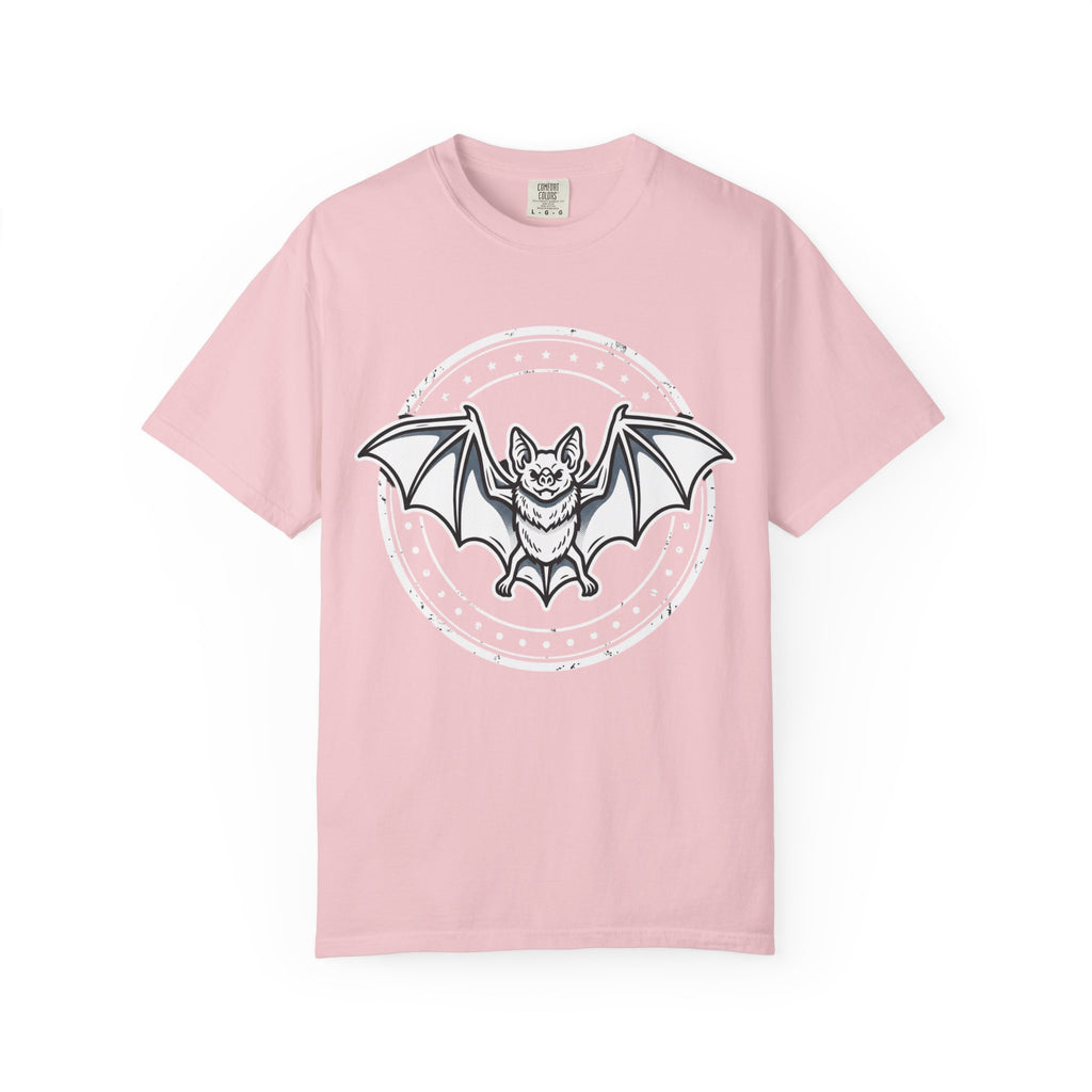 Bat Emblem Graphic Tee — Heavyweight Garment-Dyed Comfort Colors