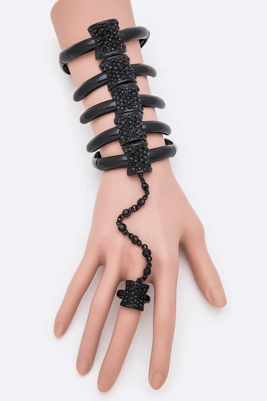 Crystal Spine Palm Bracelet