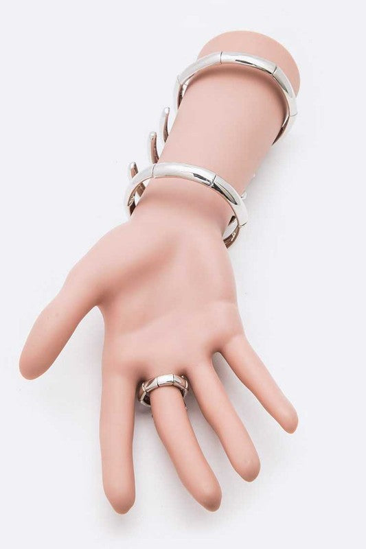Crystal Spine Palm Bracelet