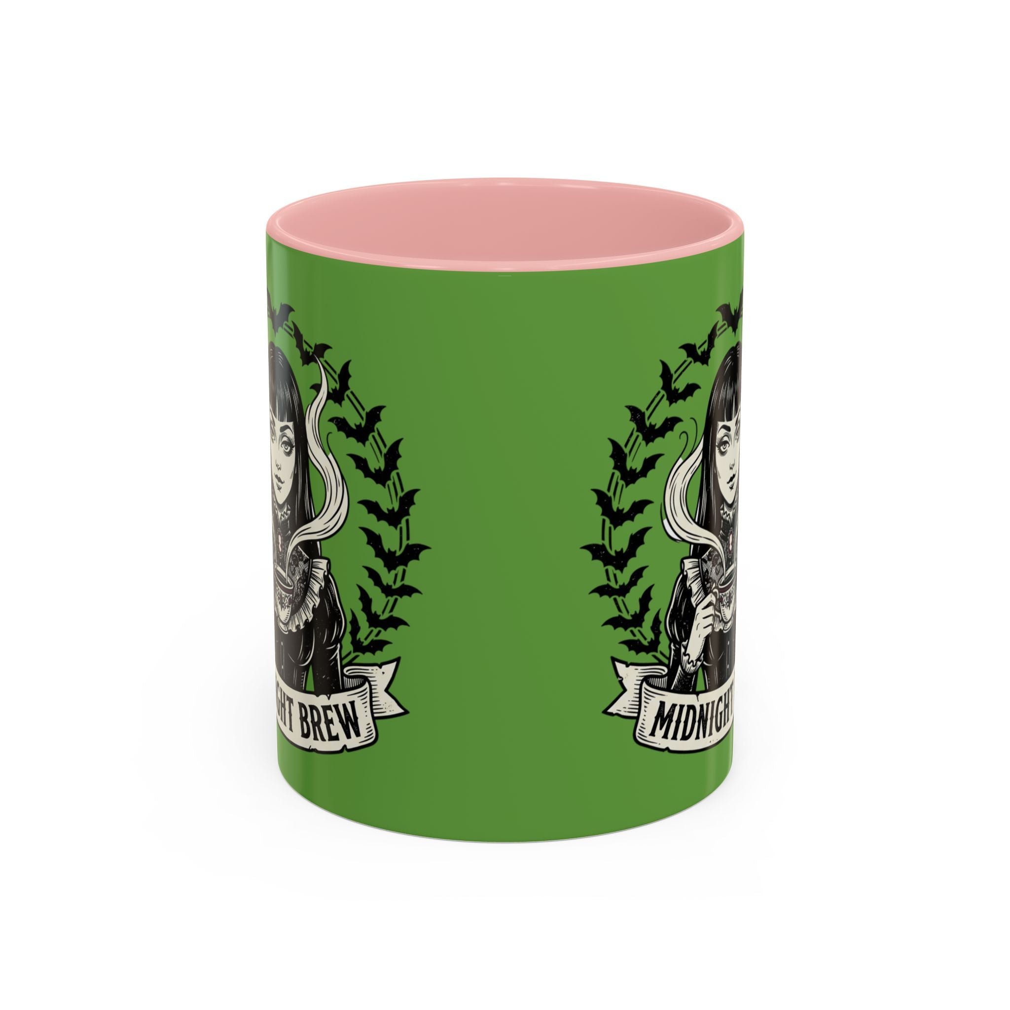 Midnight Brew Witchy Coffee Mug — Gothic Bat Design 11oz