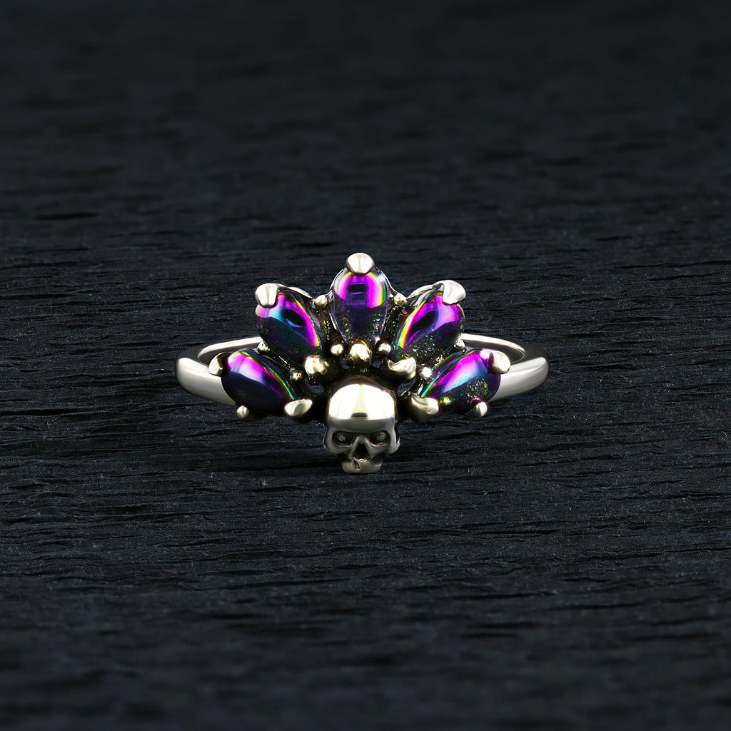 Macabre Skull Jewel Candle & Bath Bomb Set