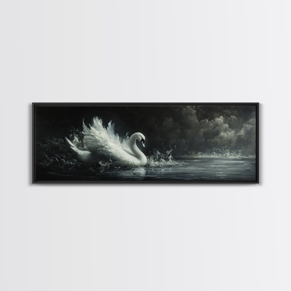 Gothic Swan Canvas Print