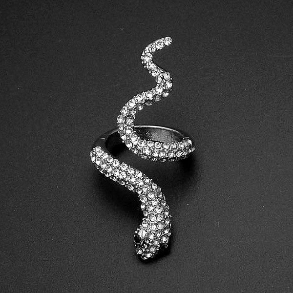 Wrap Around Pave Snake Ring