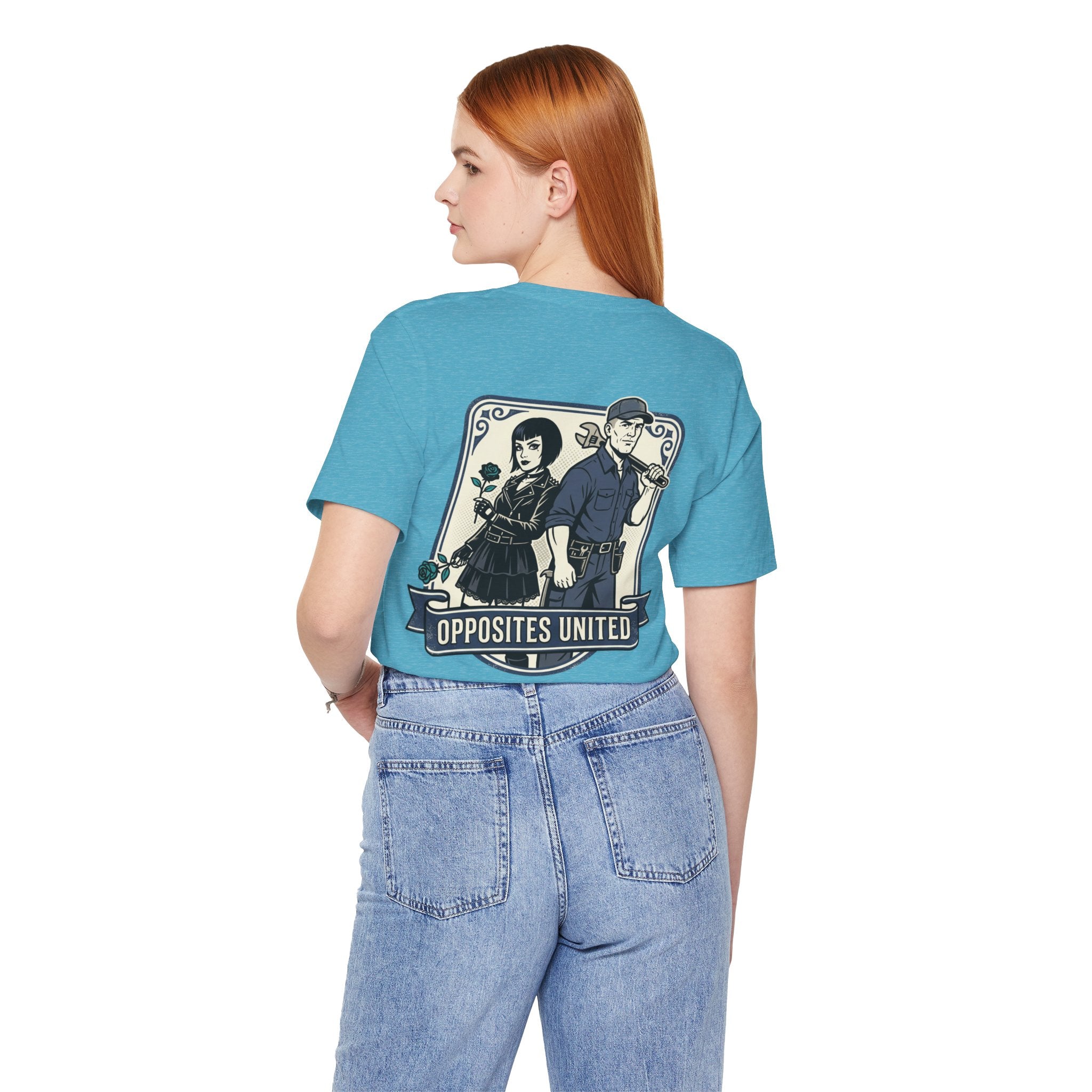 Opposites United Graphic Tee — Blue Collar Wife Life
