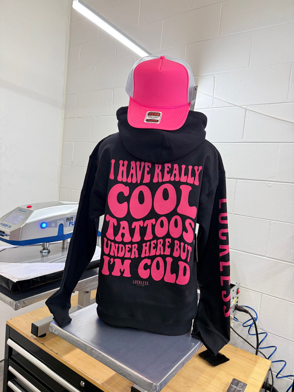 I Have Really Cool Tattoos Under Here But I'm Cold Hoodie