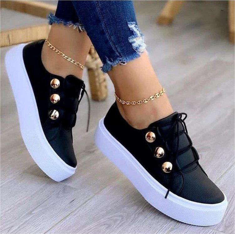 Rivet & Run Lace-Up Flats