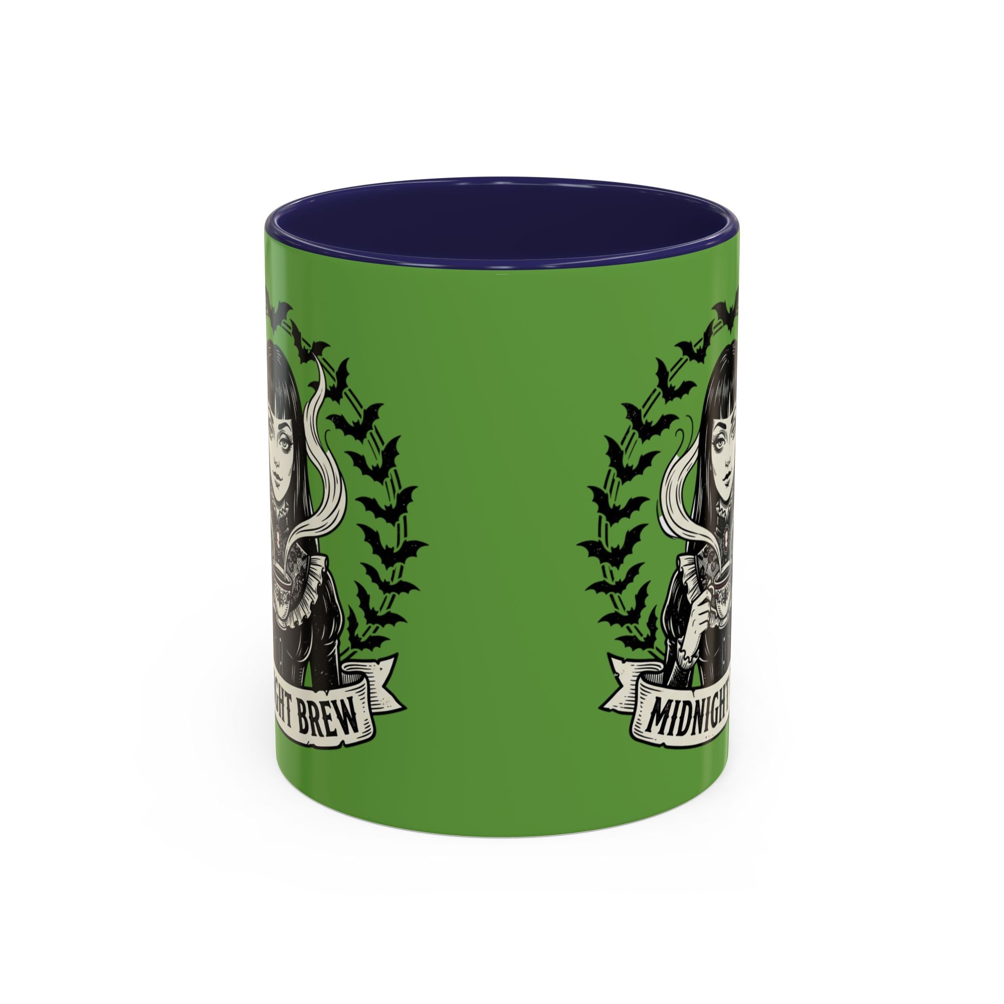 Midnight Brew Witchy Coffee Mug — Gothic Bat Design 11oz