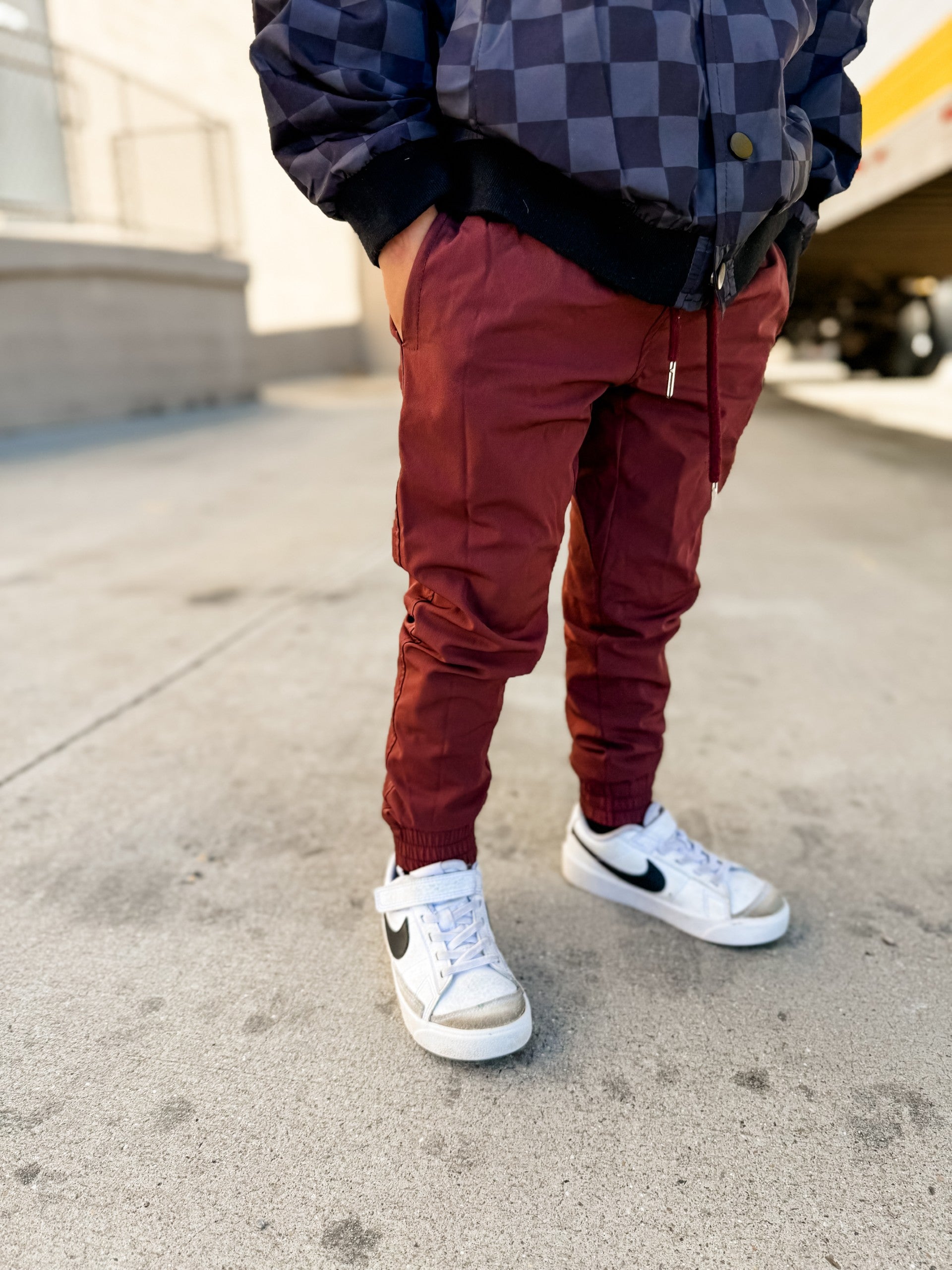 Veteran Slim Fit Jogger — Crimson