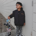 Kids Waterproof Letterman Jacket — Checkers
