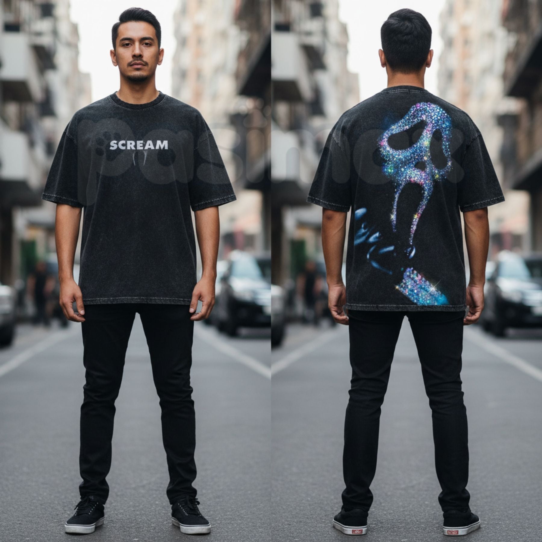 Slasher Vintage Washed Oversized Tee