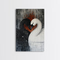 Two Swans in Love Canvas Print
