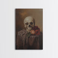 Skull and Roses Still Life Canvas Print