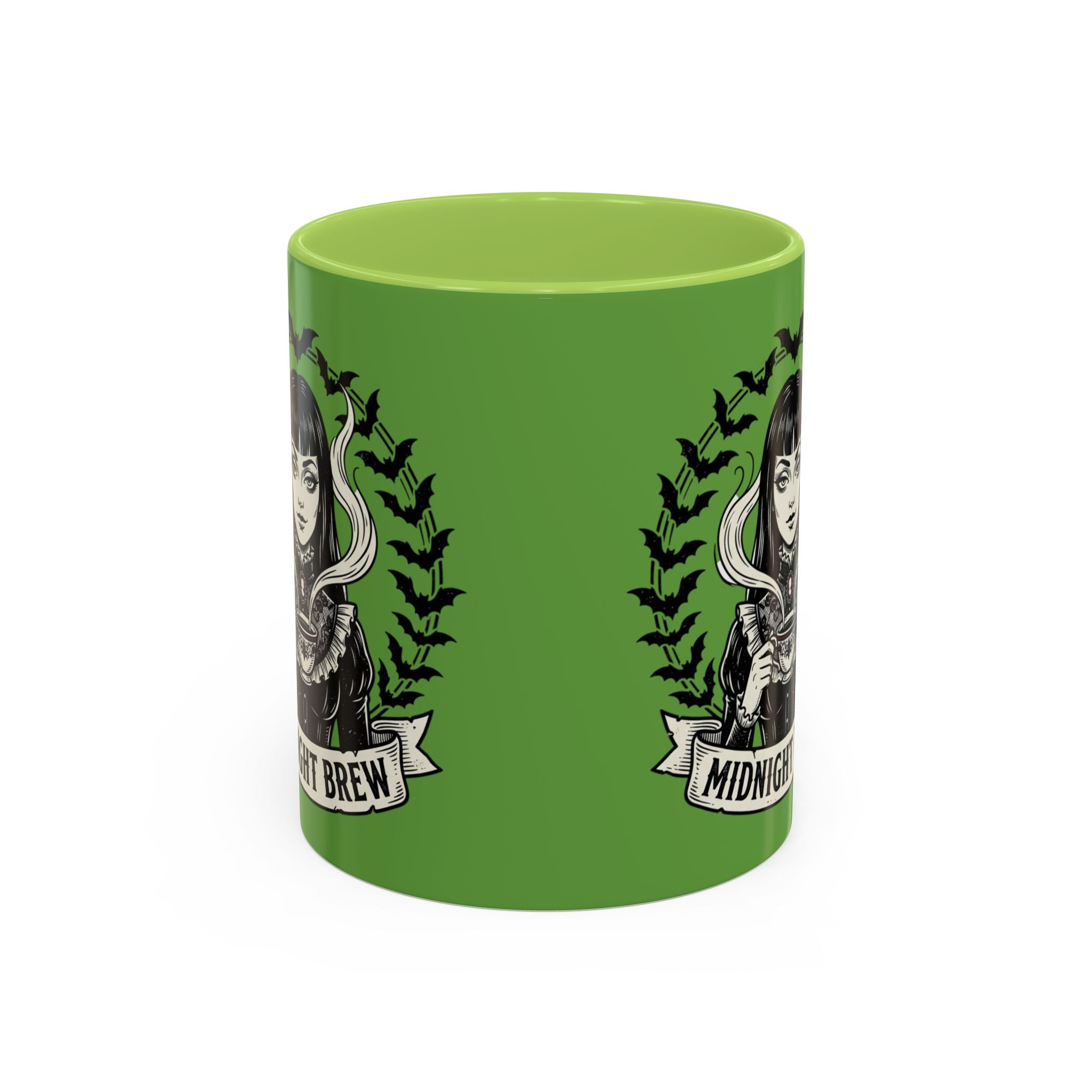 Midnight Brew Witchy Coffee Mug — Gothic Bat Design 11oz