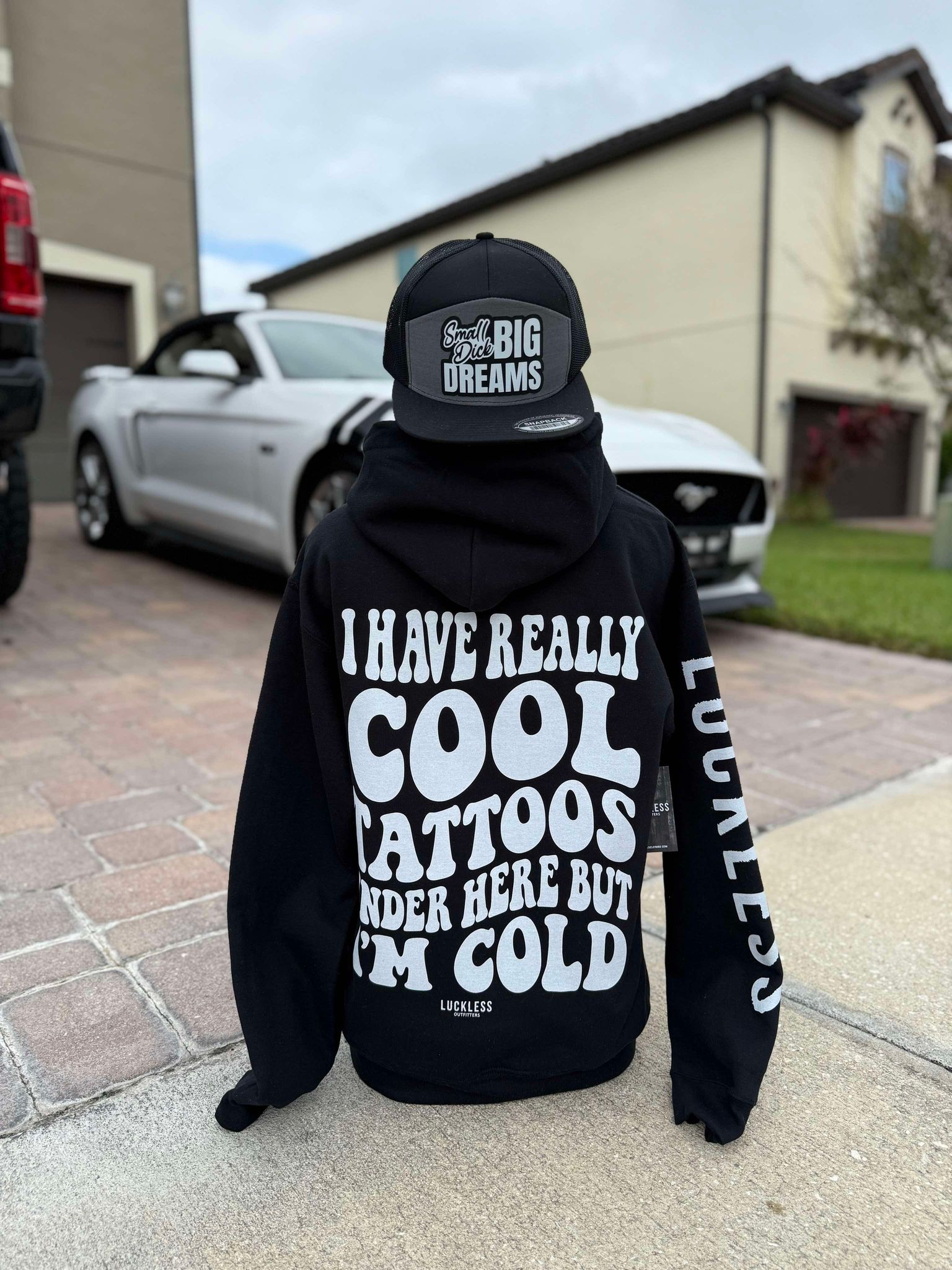 I Have Really Cool Tattoos Under Here But I'm Cold Hoodie