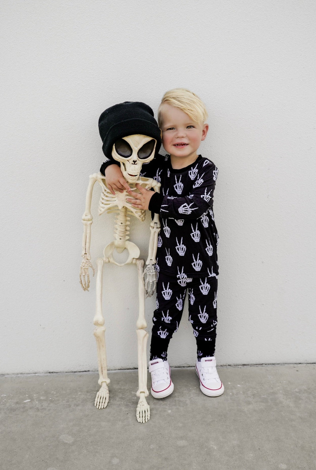 Peace Skelly Bamboo Pajamas