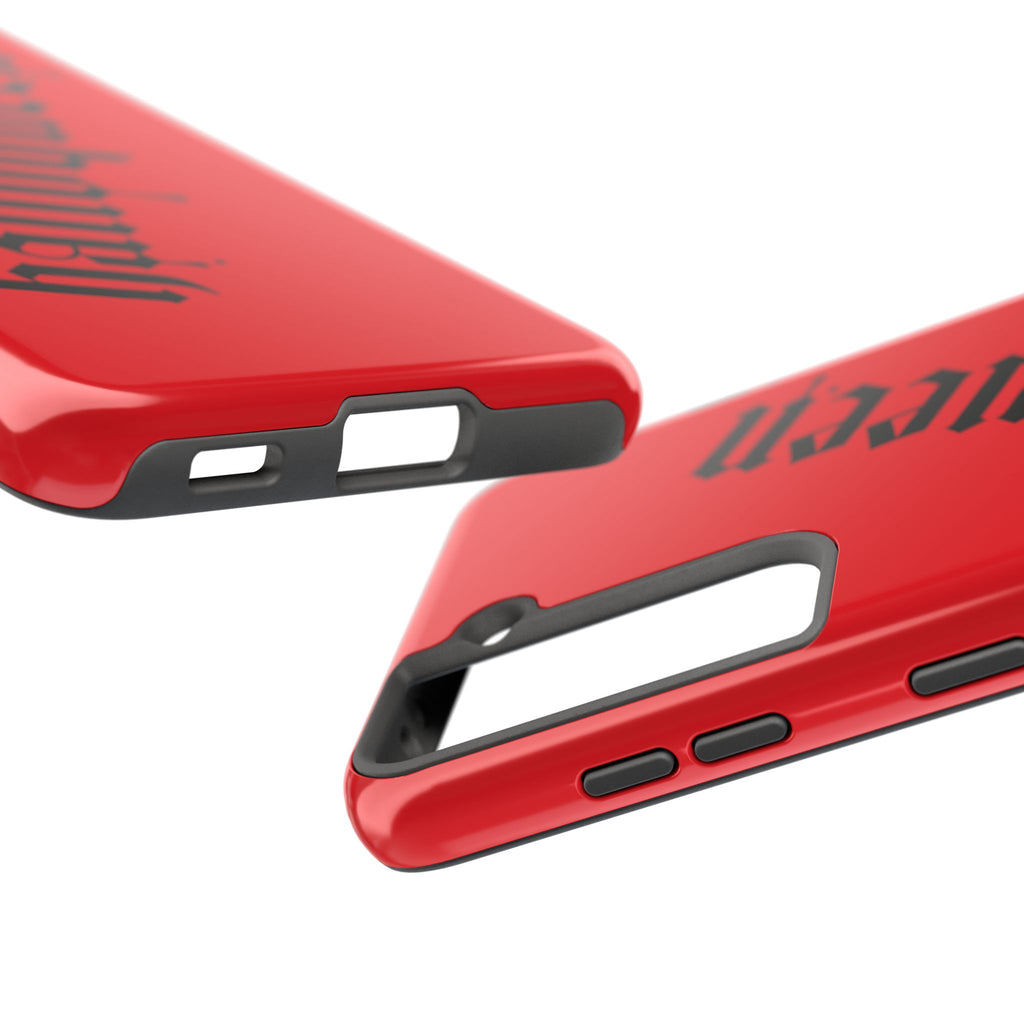 Halloqueen Gothic Red Phone Case — Samsung Galaxy S21–S25