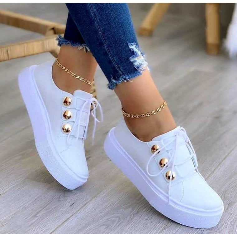 Rivet & Run Lace-Up Flats