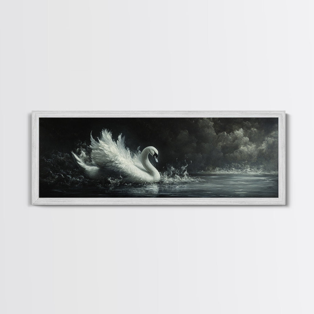 Gothic Swan Canvas Print