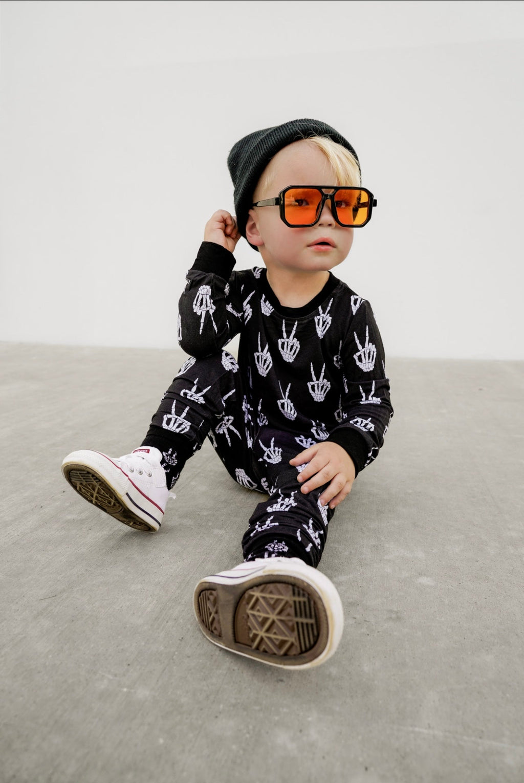 Peace Skelly Bamboo Pajamas