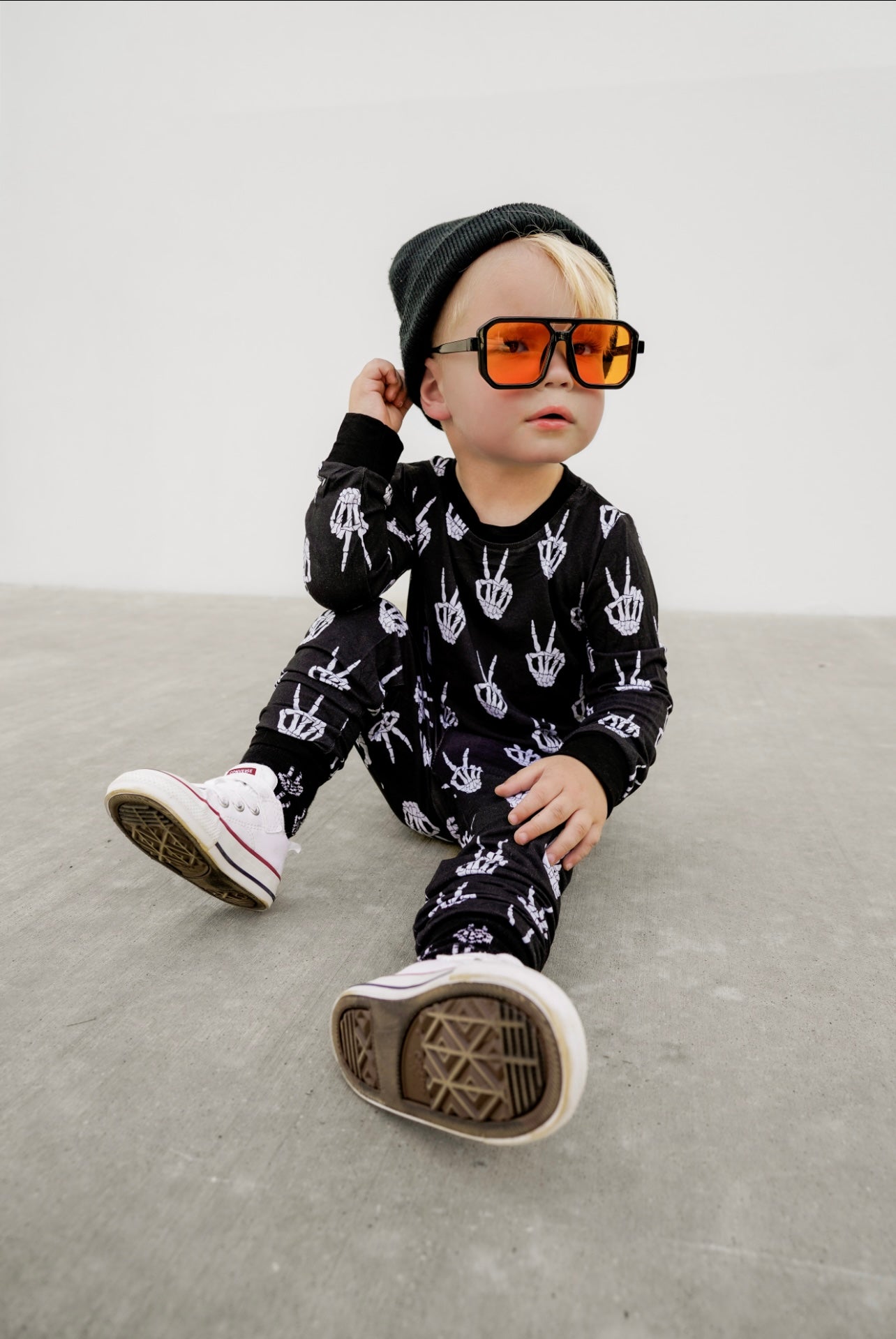 Peace Skelly Bamboo Pajamas