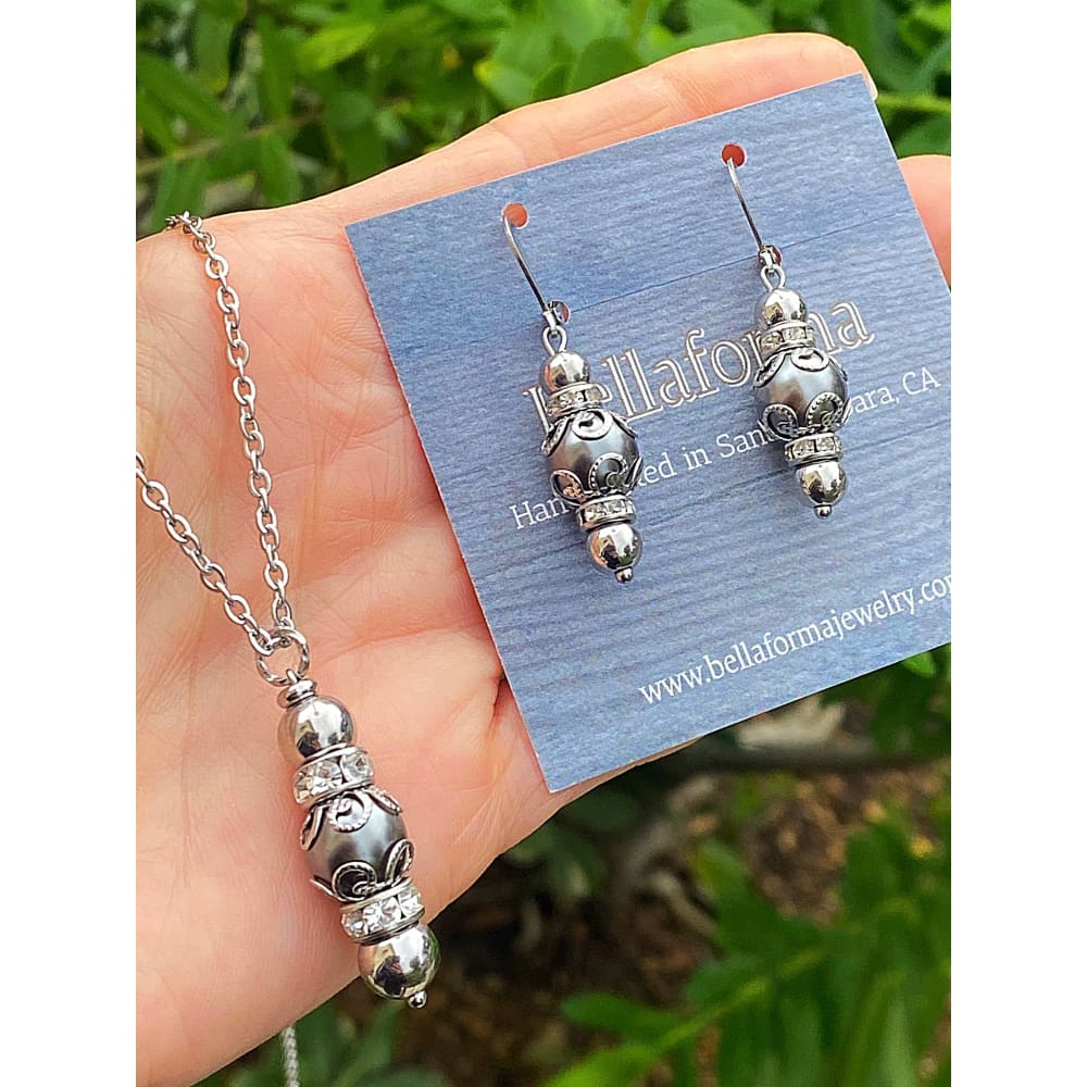 Vintage Lace Pearl Drop Earrings
