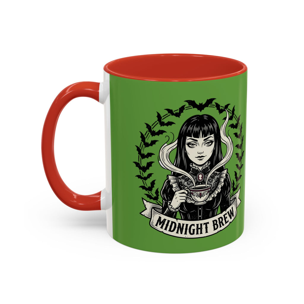 Midnight Brew Witchy Coffee Mug — Gothic Bat Design 11oz