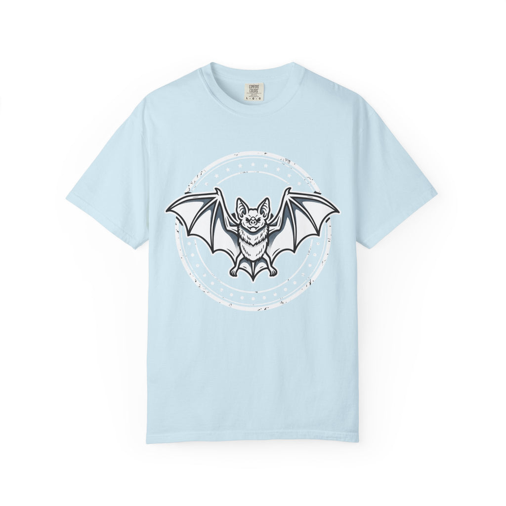 Bat Emblem Graphic Tee — Heavyweight Garment-Dyed Comfort Colors