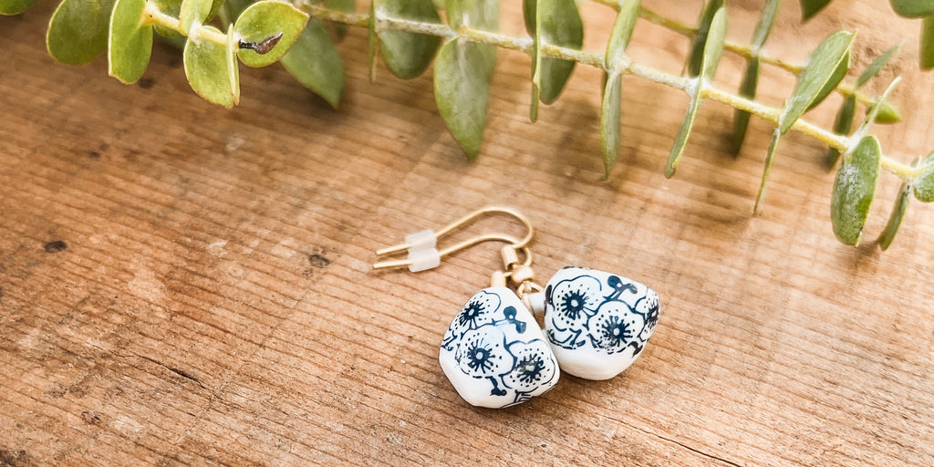 Dainty Tea Cup Charm Earrings