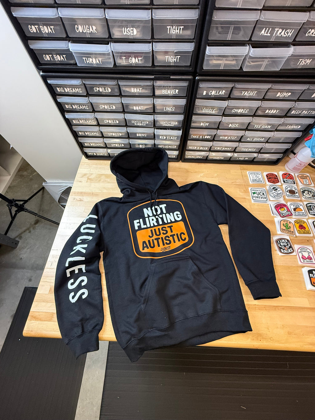 Not Flirting Just Autistic Hoodie