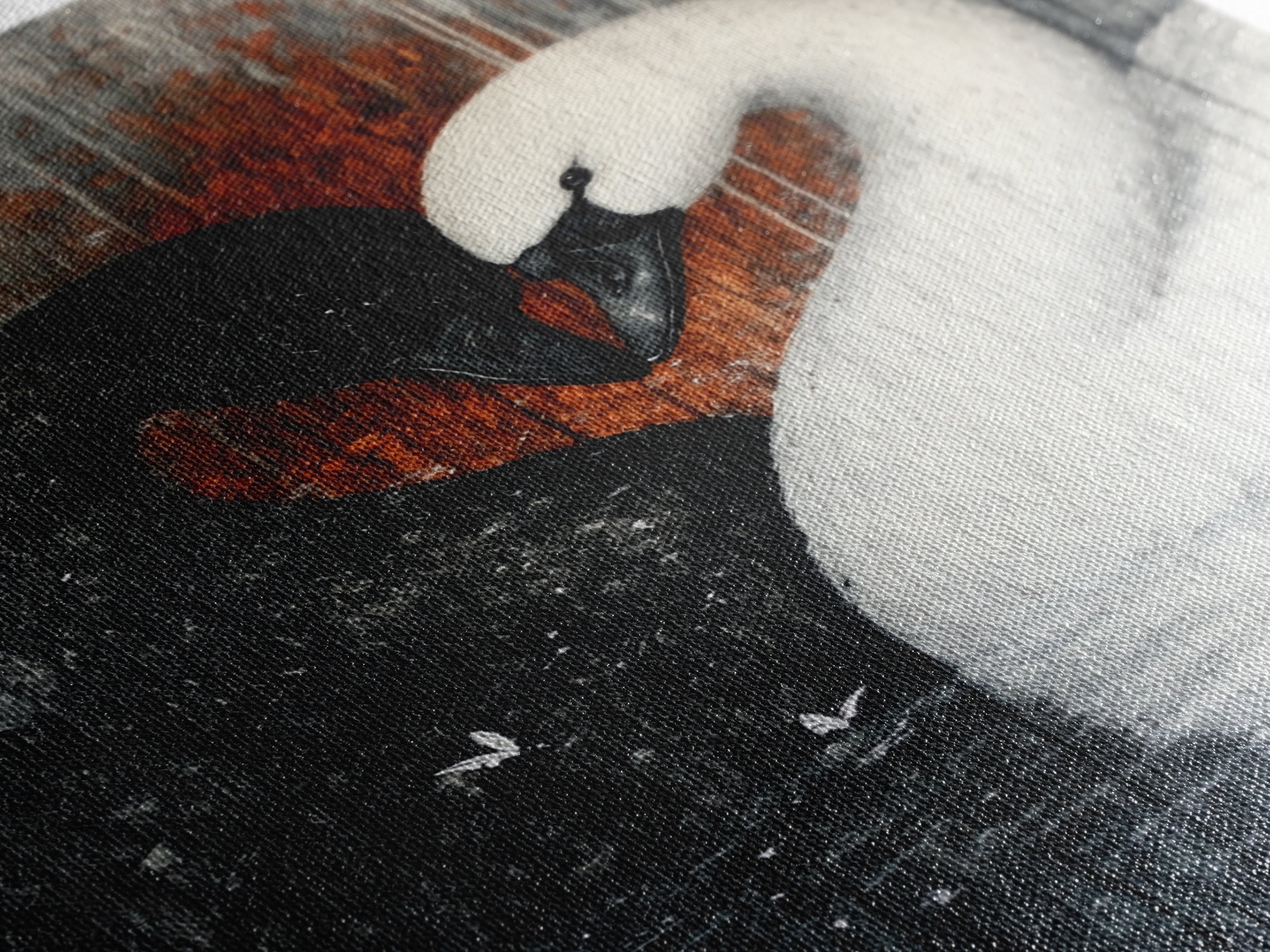 Two Swans in Love Canvas Print
