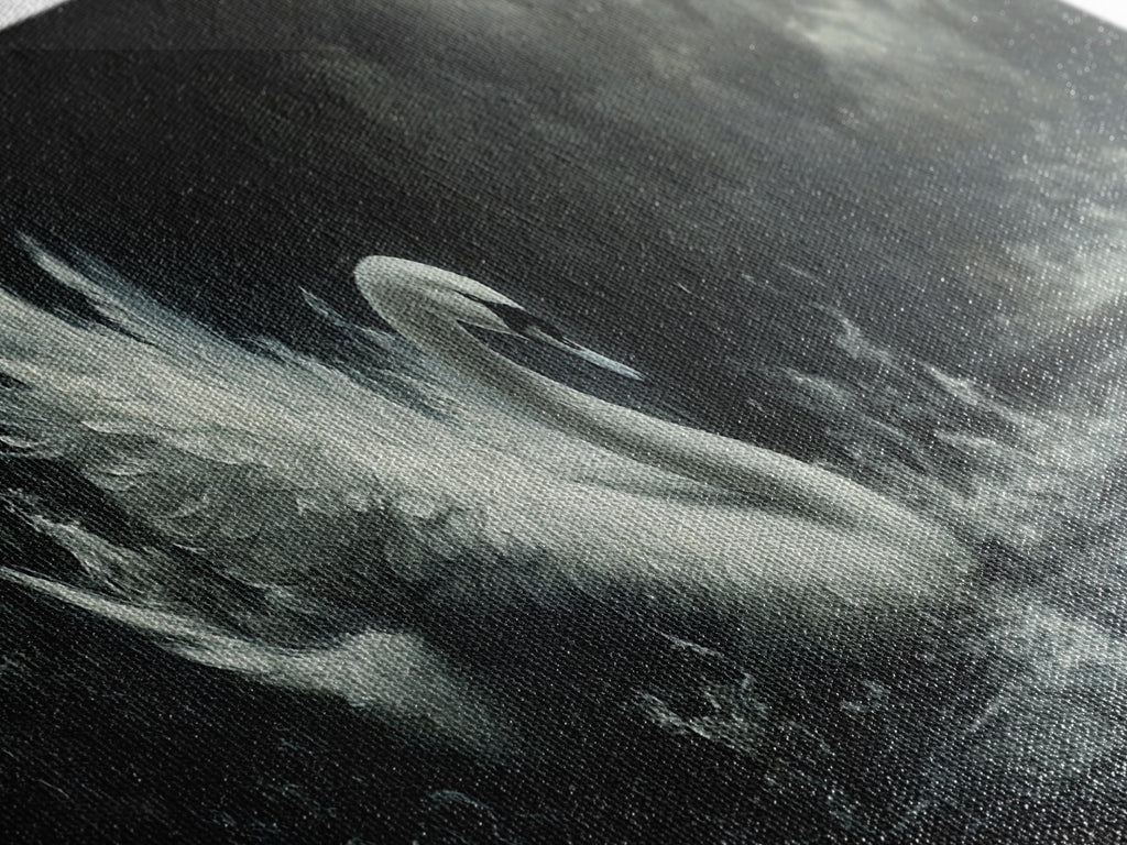 Gothic Swan Canvas Print