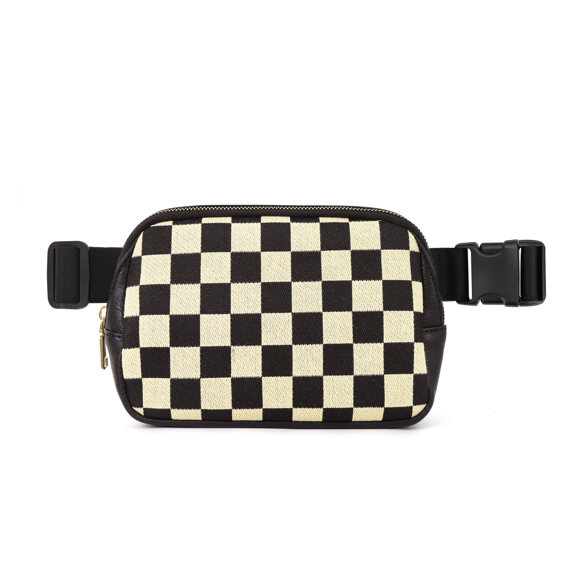 Alva Mixed Media Check Sling Bag