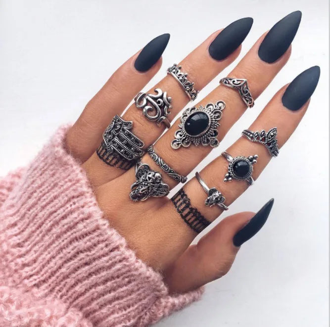 Bohemian Witchy Trendy Ring Sets