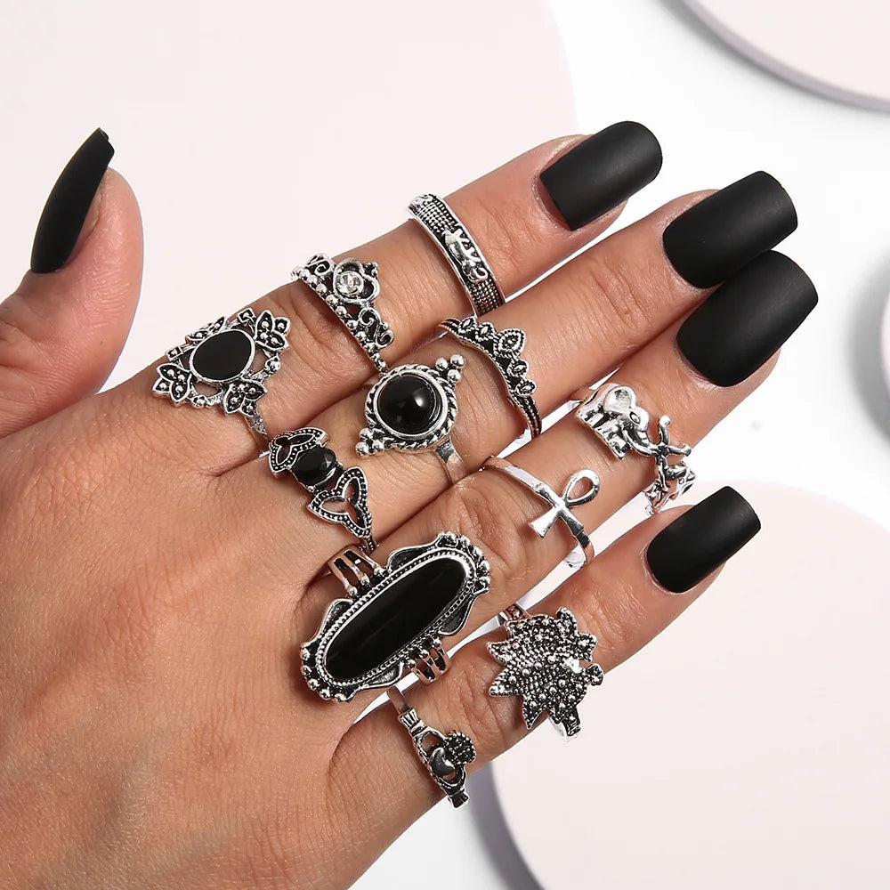 Bohemian Witchy Trendy Ring Sets