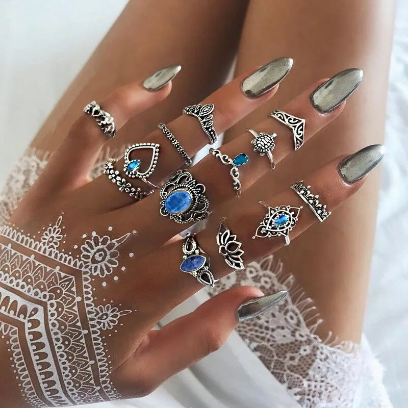 Bohemian Witchy Trendy Ring Sets