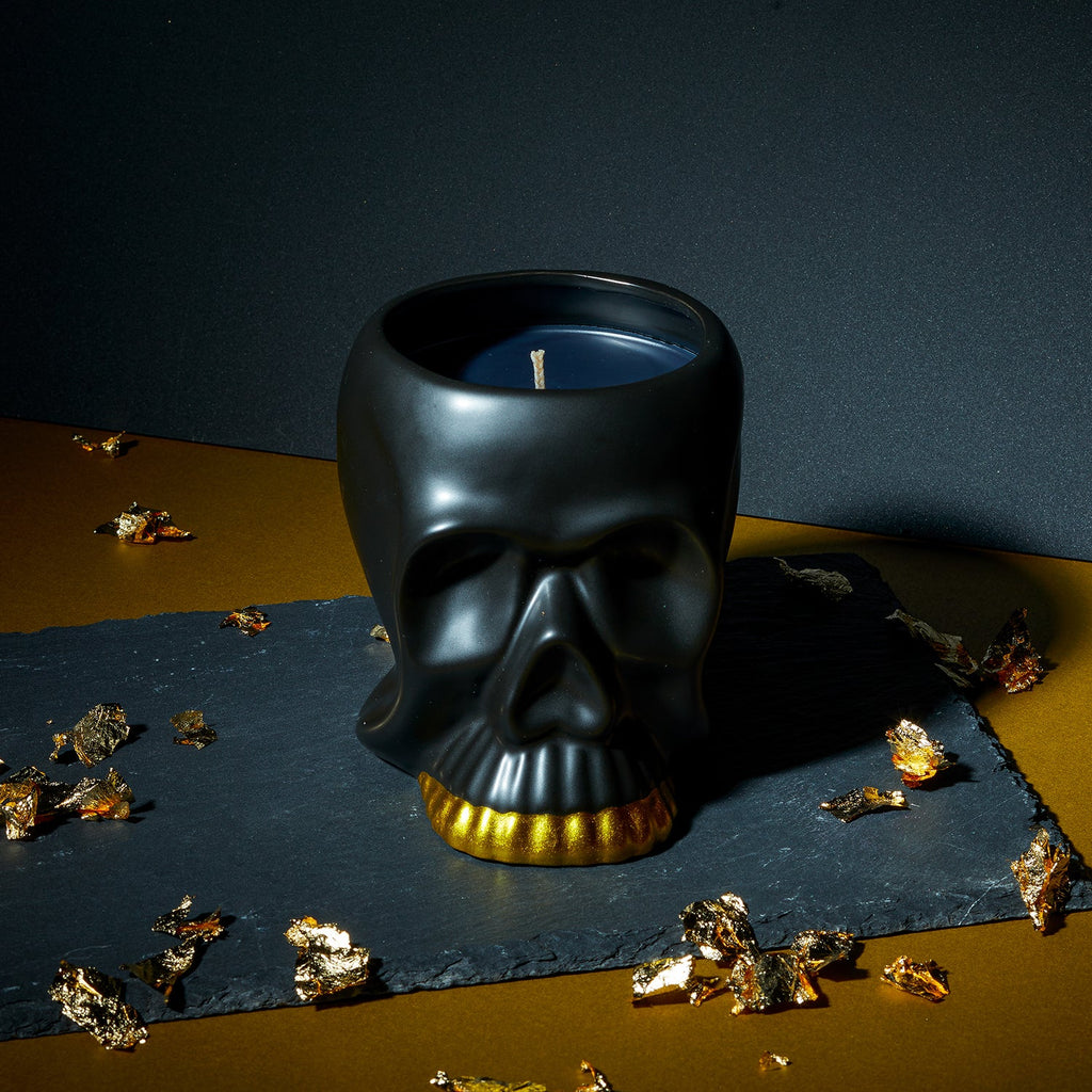 Macabre Skull Jewel Candle & Bath Bomb Set