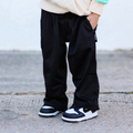 BLACK ATHLETIC MESH PANTS