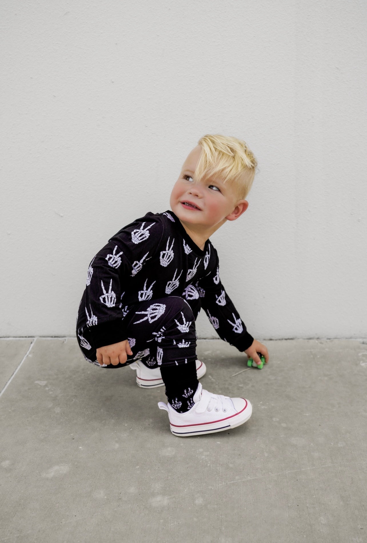 Peace Skelly Bamboo Pajamas