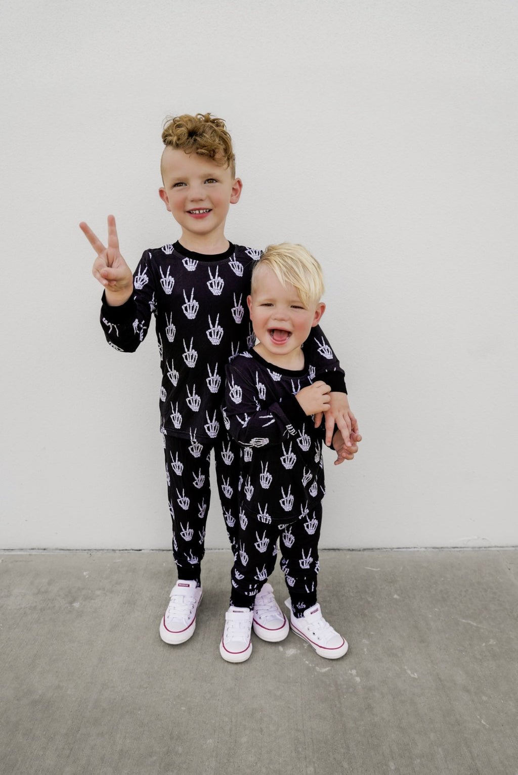 Peace Skelly Bamboo Pajamas
