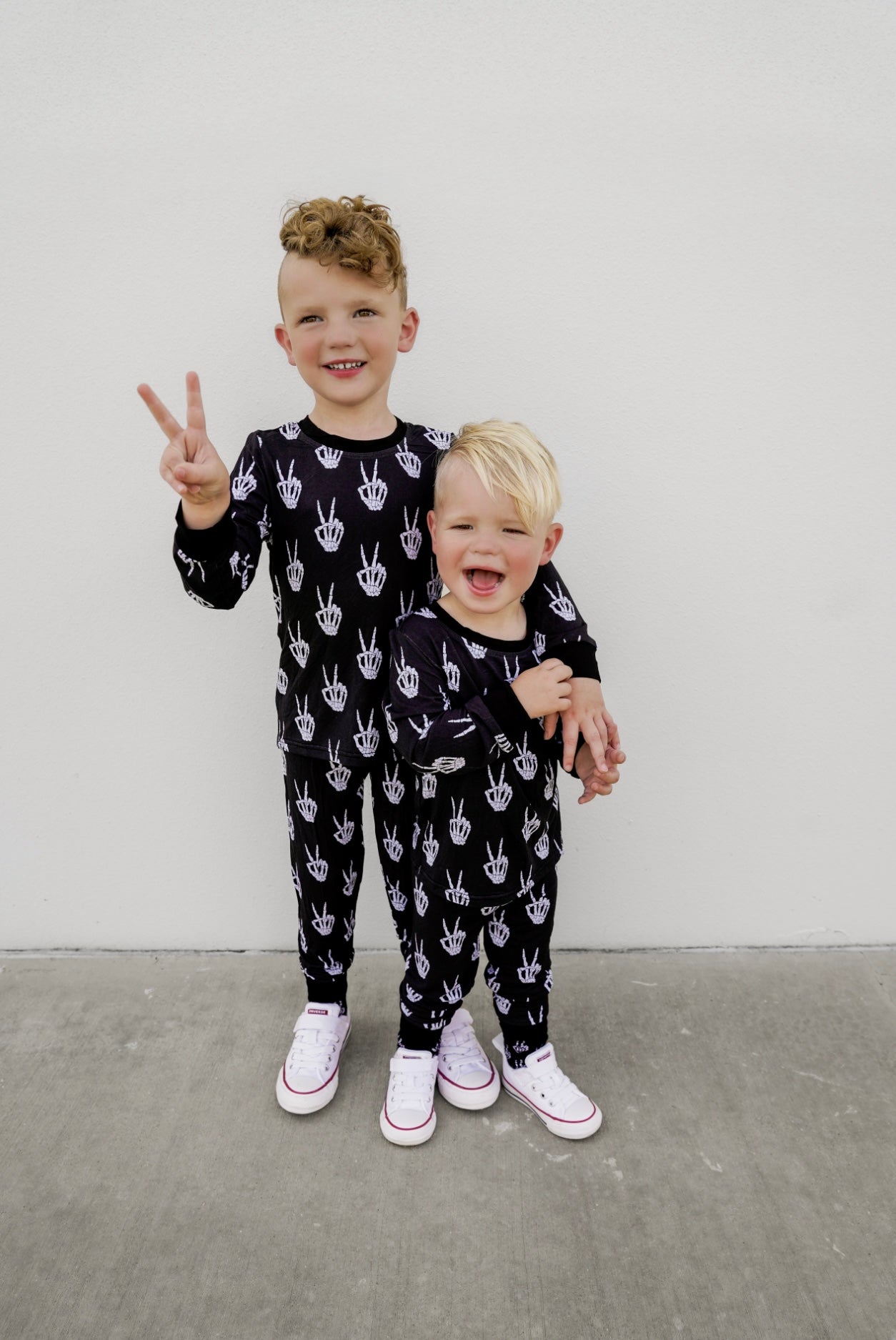 Peace Skelly Bamboo Pajamas